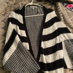 Black and white cardigan